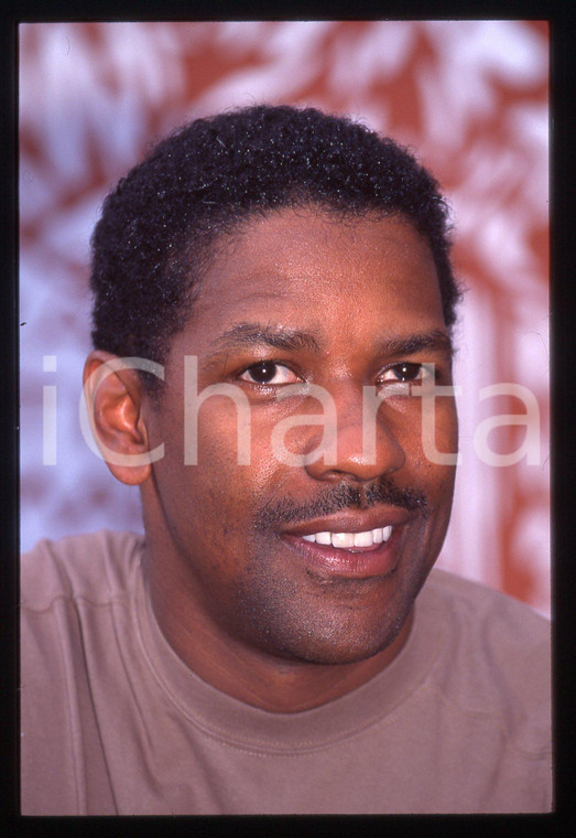 35mm vintage slide* 2004 Festival VENEZIA Denzel WASHINGTON ritratto attore (2)