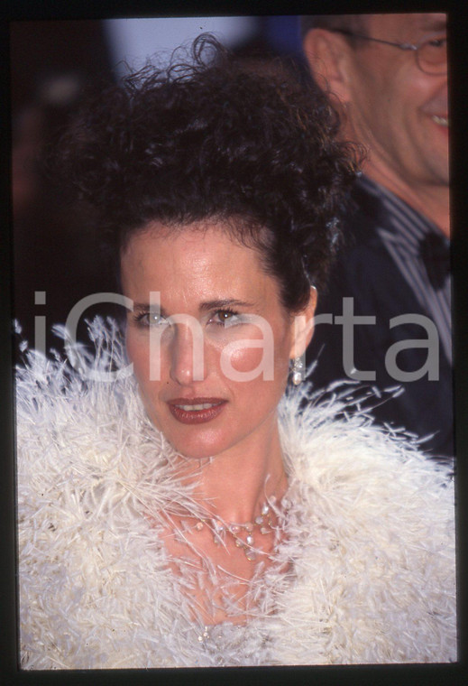 35mm vintage slide* 1997 Festival di CANNES - Andie MACDOWELL ritratto attrice *