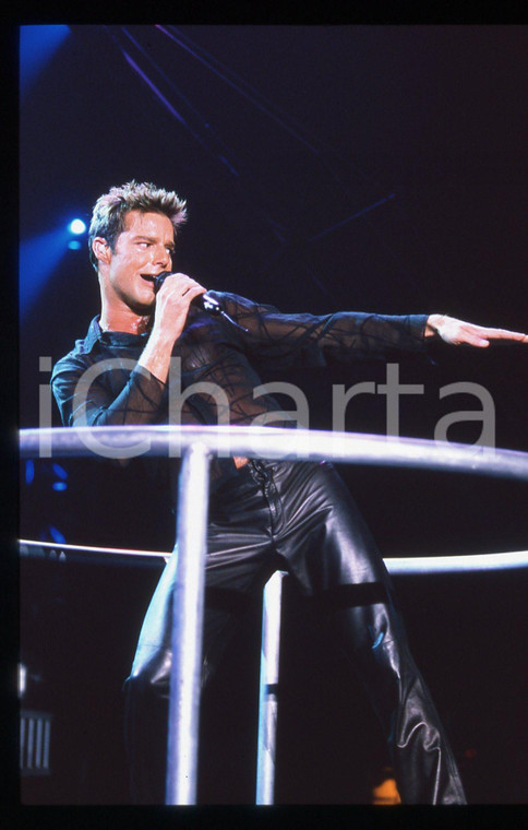 35mm vintage slide* 1995ca MUSICA - Ricky MARTIN ritratto del cantante (4)