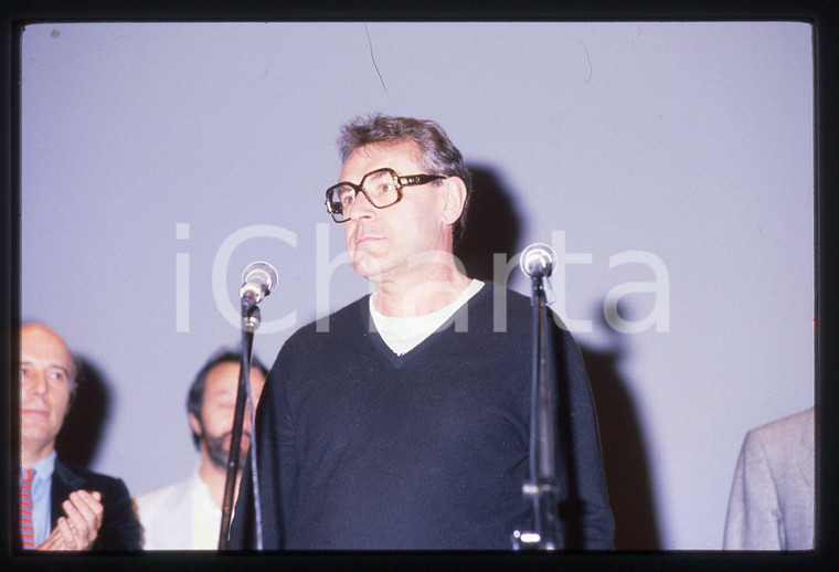 35mm vintage slide* 1985ca CINEMA - Milos FORMAN Il regista in conferenza stampa