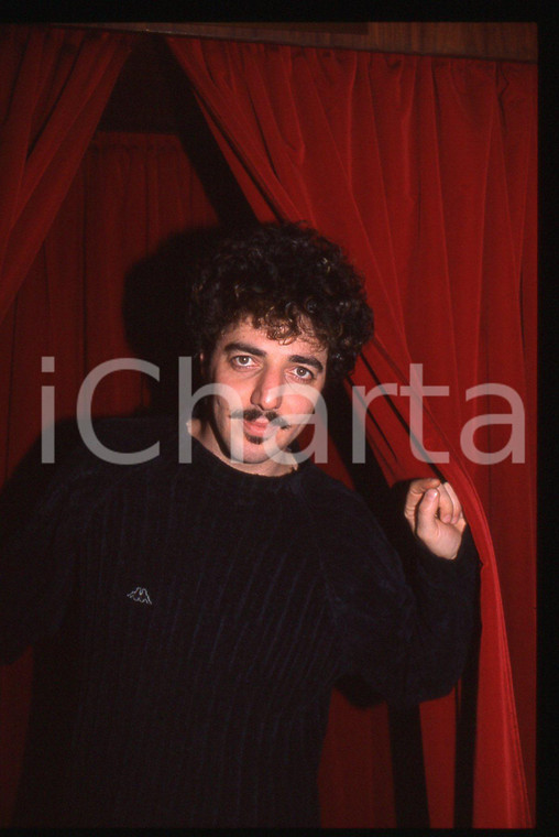 35mm vintage slide* 1995ca ITALIA MUSICA Max GAZZE' Ritratto del cantante (15)