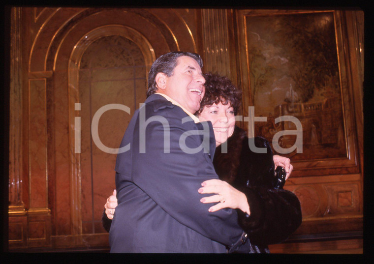 35mm vintage slide* 1991 RAI 1 Jerry LEWIS e SanDee PITNICK a FANTASTICO 12