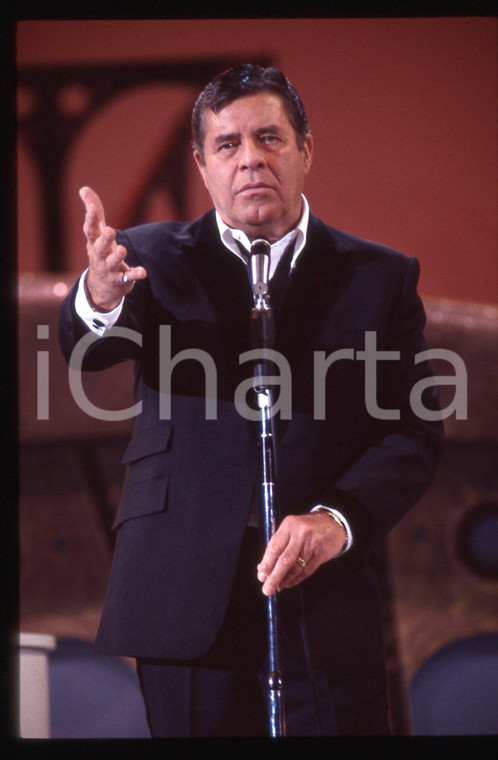 35mm vintage slide* 1990ca COSTUME Jerry LEWIS durante uno sketch comico (12)