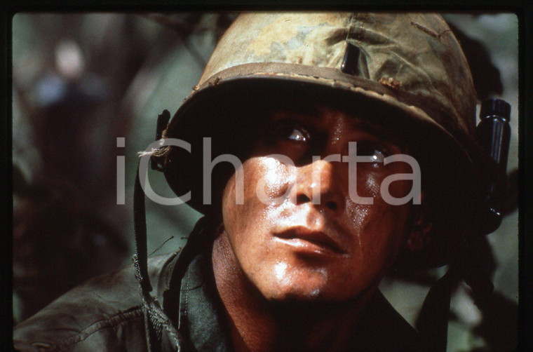 35mm vintage slide* 1988 PLATOON LEADER Michael DUDIKOFF in una scena del film