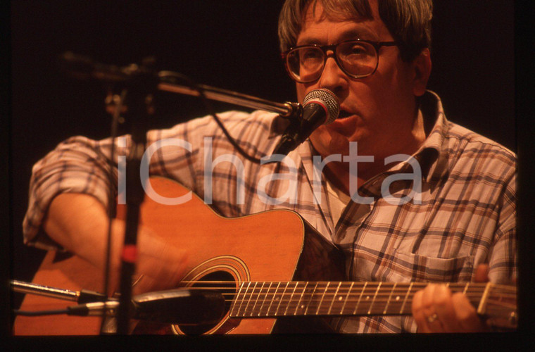 35mm vintage slide* 1990ca ITALIA MUSICA Ivan DELLA MEA durante un concerto (5)