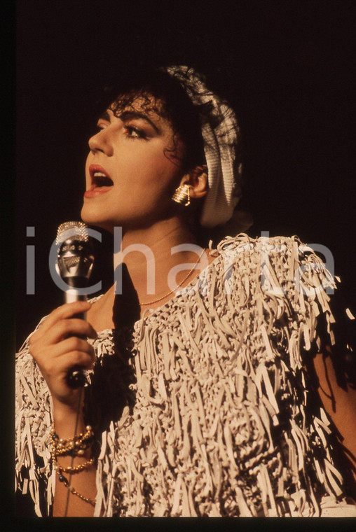 35mm vintage slide* 1984 ITALIA MUSICA Marina FIORDALISO canta PIÑA TROPICAL