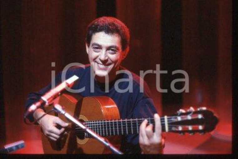 Franco VISENTIN ITALY Portrait of musical artist 1980 ca * 35 mm vintage slide 2