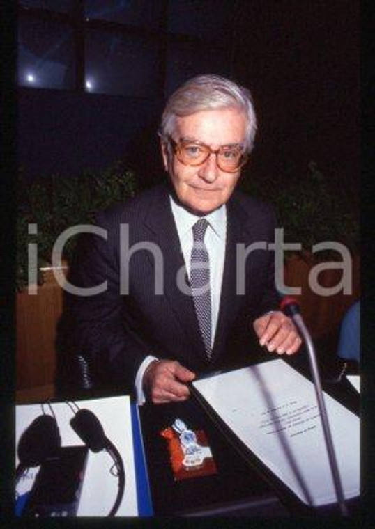 Mariano Rubio JIMENEZ MILAN Bank of Spain Governor 1990 ca *35mm vintage slide 5