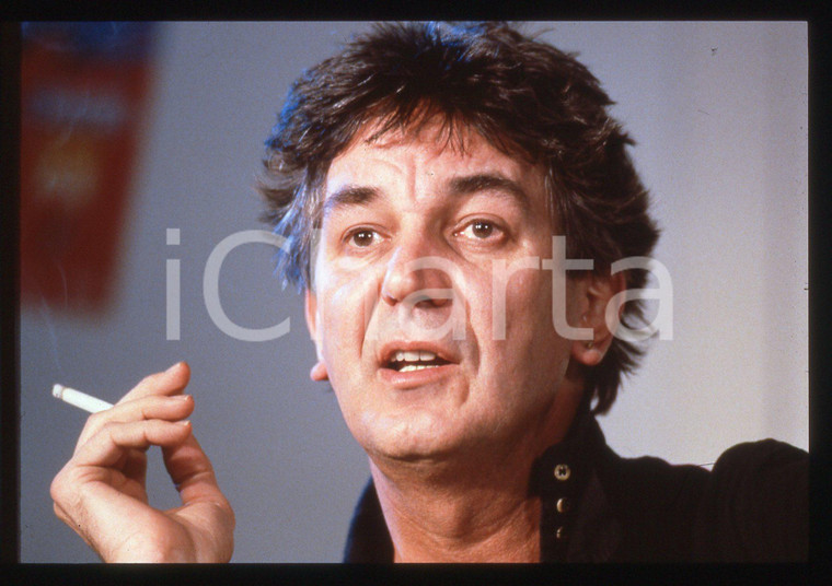 35mm vintage slide* 1990ca MUSICA Jacques HIGELIN Ritratto con sigaretta (2)