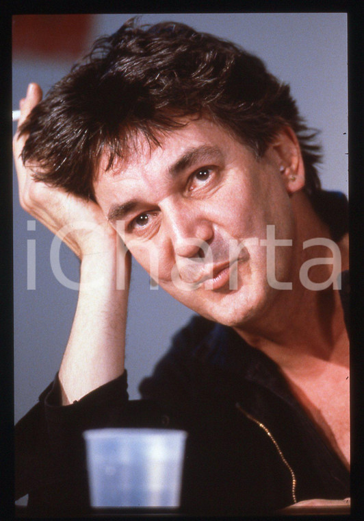 35mm vintage slide* 1990ca MUSICA Jacques HIGELIN Ritratto del cantante (5)