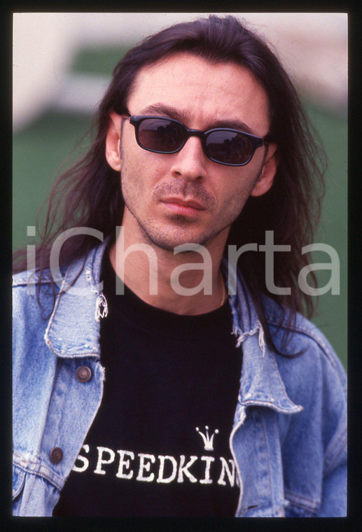 35mm vintage slide* 1998 MILANO MUSICA Dj ALBERTINO Ritratto del disc jockey *2