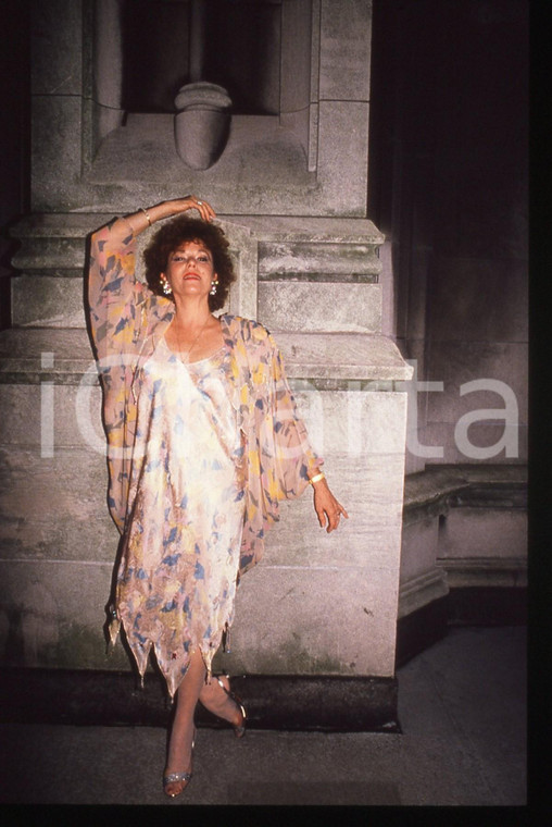 35mm vintage slide*1989 NEW YORK Eileen FULTON at SCALETTA Restaurant Portrait