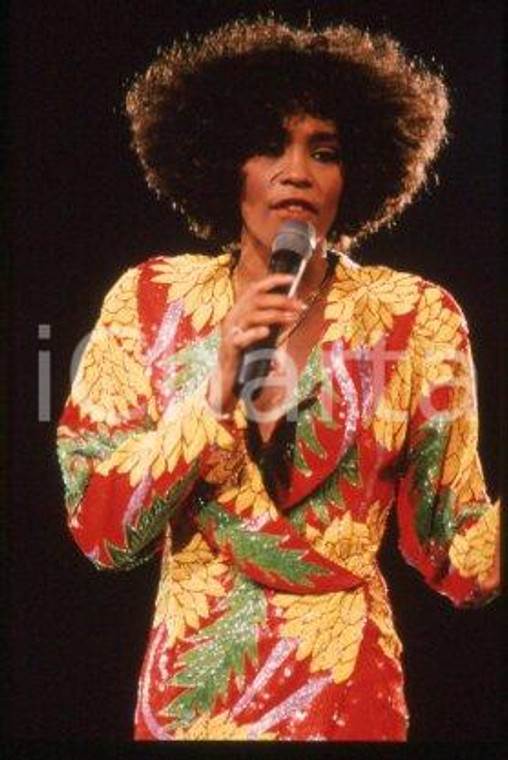 Whitney HOUSTON - LOS ANGELES American singer 1987 * 35 mm vintage slide 25