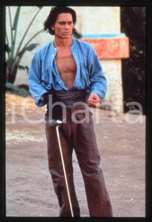 Johnny DEPP - CINEMA "Don Juan DeMarco" Actor 1994 * 35 mm vintage slide 2