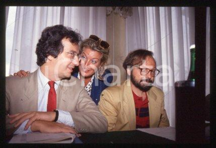 Lalla TRUPIA Walter VELTRONI Gianni BORGNA - PCI 1990 ca * 35 mm vintage slide 6