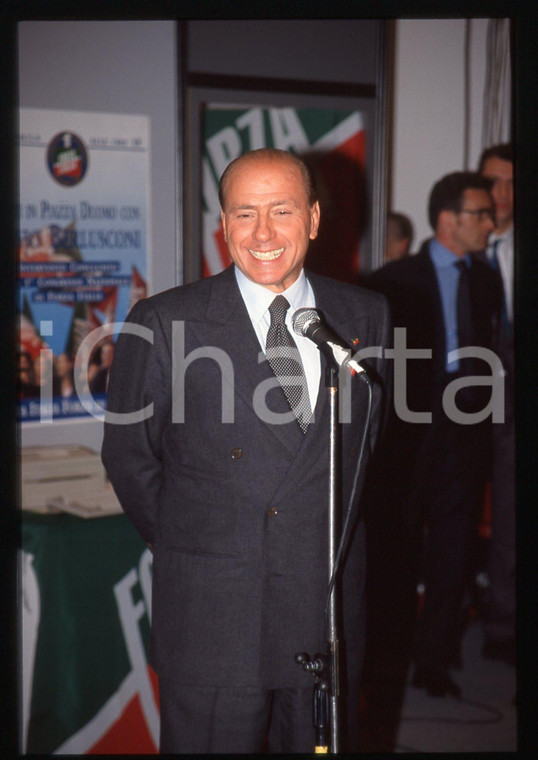 Silvio BERLUSCONI Congresso FORZA ITALIA - ASSAGO 1998 * 35 mm vintage slide 7