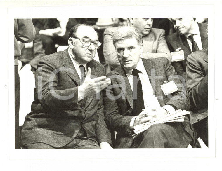 1984 MILANO - Sergio ZAVOLI e Giuseppe ROSSINI a un convegno - Foto 24x18 cm