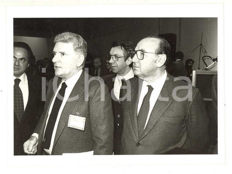1984 MILANO - Sergio ZAVOLI Giuseppe ROSSINI Luigi MATTUCCI a un convegno (1)