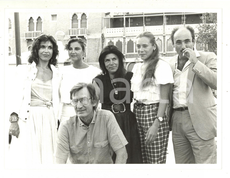 1985 VENEZIA Mostra del Cinema - Carlo LIZZANI con il cast di "Mamma Ebe" (2)