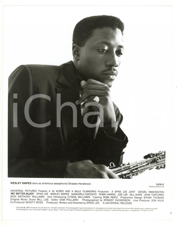 1990 CINEMA "Mo' Better Blues" Spike LEE - Wesley SNIPES - Foto 21x26 cm