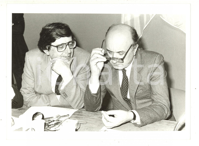1984 MILANO Castello Sforzesco - Vincenzo SCOTTI Ciriaco DE MITA a evento DC (1)