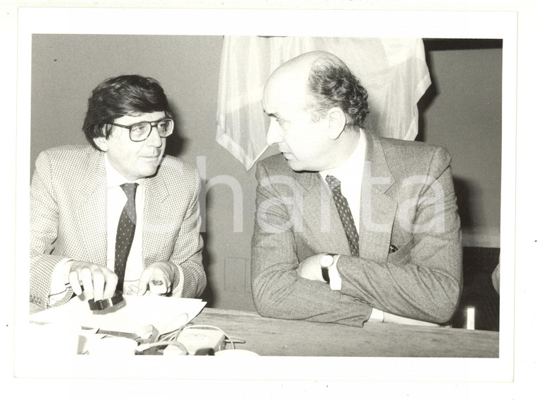 1984 MILANO Castello Sforzesco - Vincenzo SCOTTI Ciriaco DE MITA a evento DC (2)