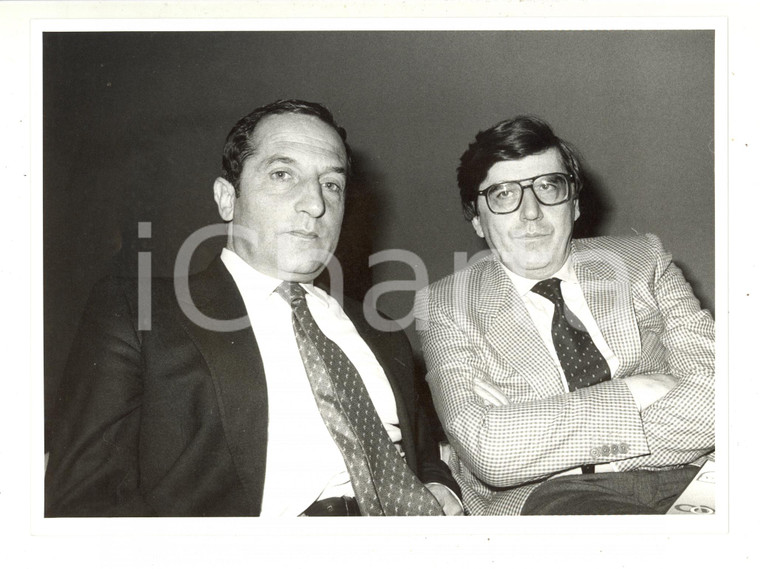 1984 MILANO Castello Sforzesco - Vincenzo SCOTTI Sandro FONTANA a un evento DC