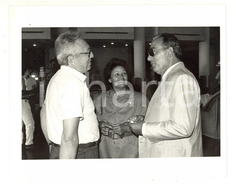 1987 VENEZIA Mostra del Cinema - Biagio AGNES Aldo FALIVENA (1) - Foto 24x18 cm