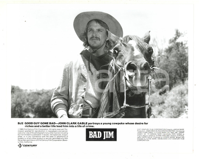 1990 CINEMA "Bad Jim" Clyde WARE - John Clark GABLE - Foto 26x21 cm