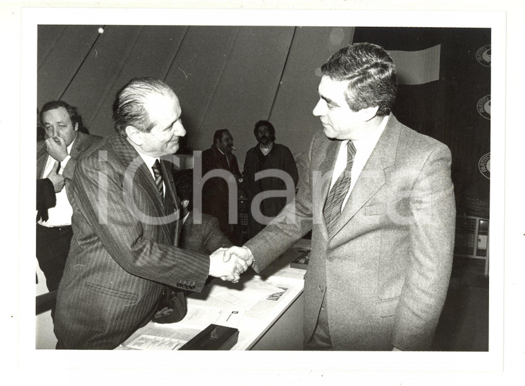 1985 MILANO POLITICA PSI - Agostino MARIANETTI e Luigi LUCCHINI a un convegno