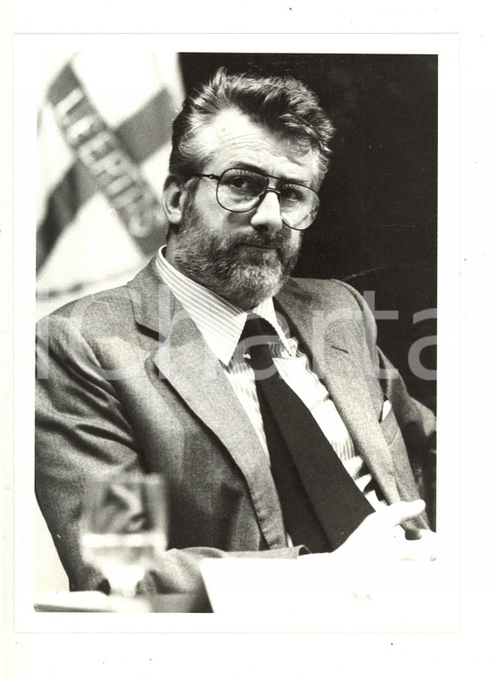 1985 MILANO - Giancarlo LOMBARDI presidente Federtessile a un convegno DC (2)