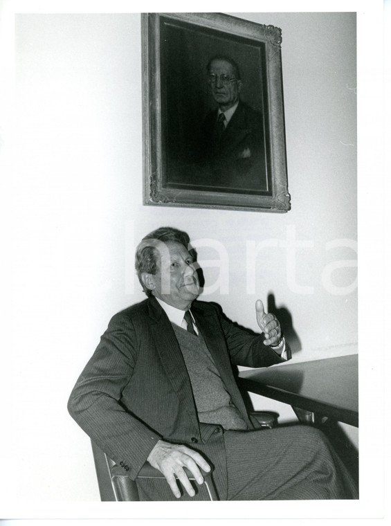 1985 ca POLITICA - DC Ritratto di Flaminio PICCOLI *Fotografia 18x24 cm