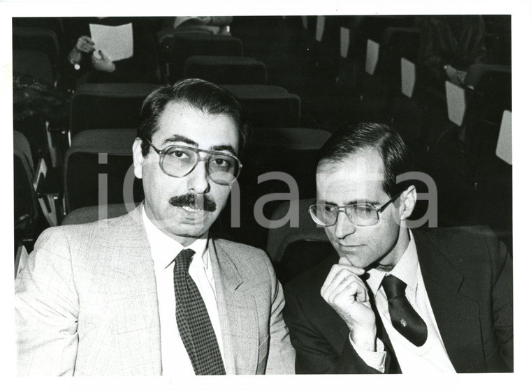 1985 ca ROMA Luciano INFELISI durante un convegno *Foto 24x18 cm