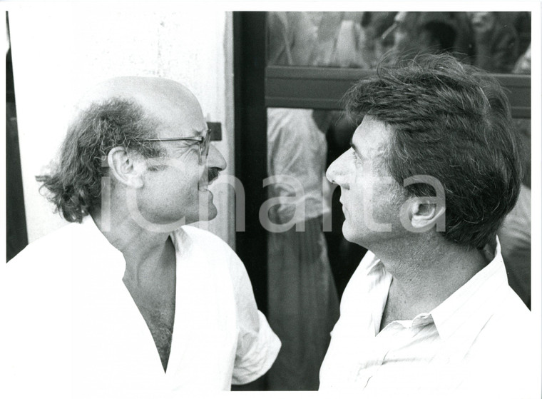 1985 MOSTRA DEL CINEMA DI VENEZIA Dustin HOFFMAN con Volker SCHLONDORFF *Foto