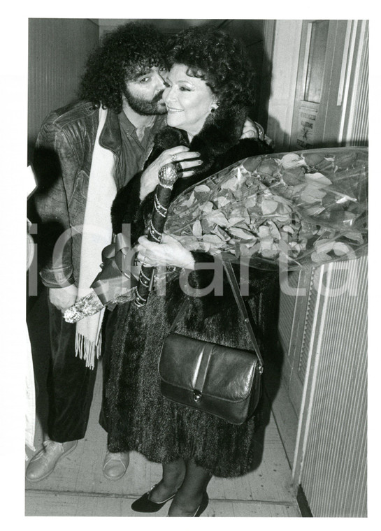 1985 ca COSTUME Ritratto di Diego ABATANTUONO e Nilla PIZZI *Foto 18x24 cm