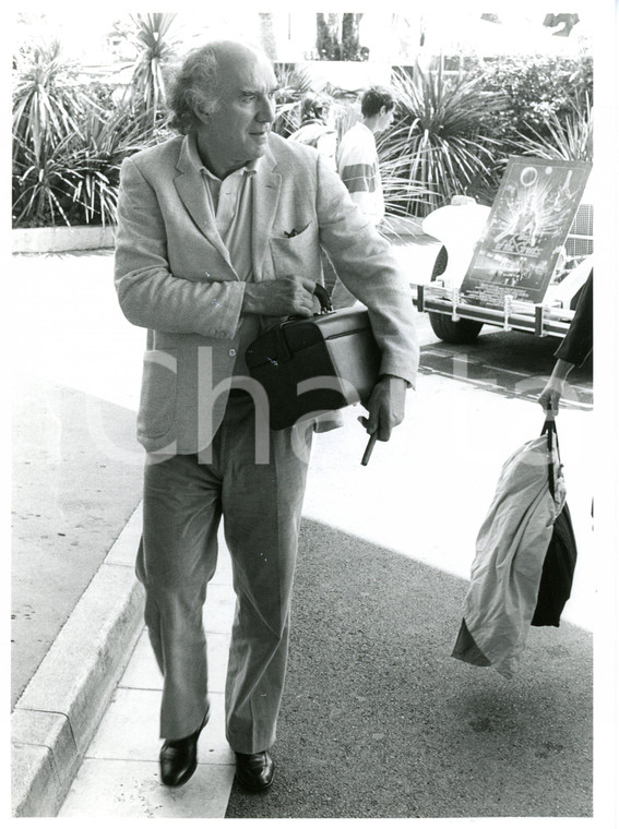 1985 ca CANNES Festival del Cinema - Michel PICCOLI all'arrivo *Foto 18x24 cm