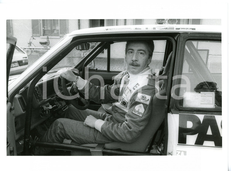 1986 9° RALLY AUTODROMO DI MONZA Cristiano MINELLONO al volante *Foto 24x18