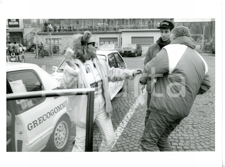 1986 9° RALLY AUTODROMO DI MONZA Marina PERZY gioca con Cristiano MINELLONO