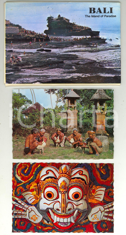 1980 ca BALI The island of paradise - 12 cartoline seriali *Turismo VINTAGE