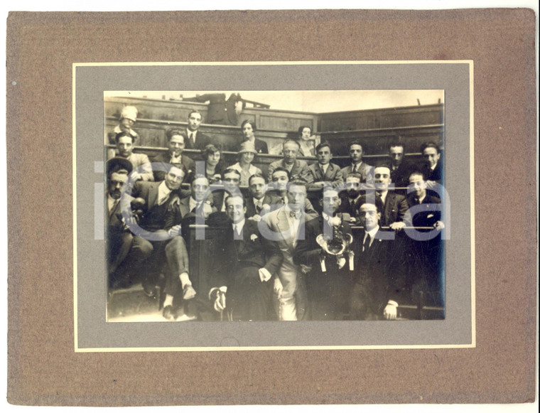 1940 ca ITALIA Gruppo di studenti in aula universitaria *Foto 24x18 cm
