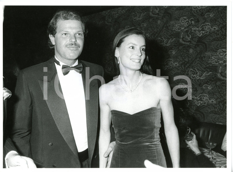 1985 ca VENEZIA Egon VON FURSTENBERG con Barbara PARODI DELFINO *Foto 24x18 cm
