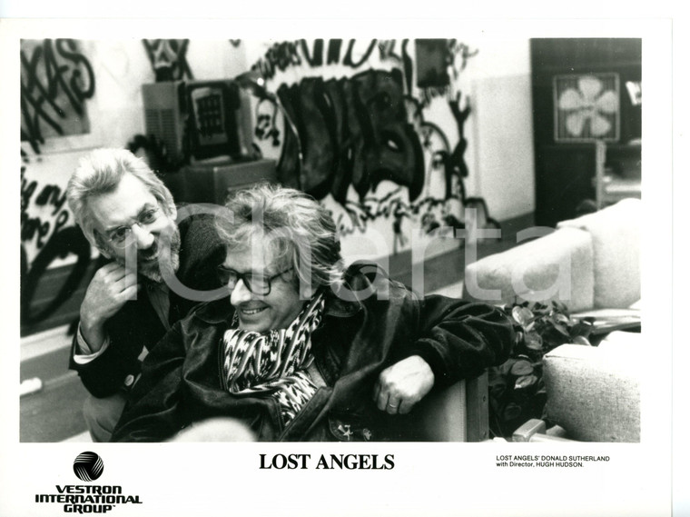 1989 CINEMA "Lost Angels" - Donald SUTHERLAND con il regista Hugh HUDSON *Foto