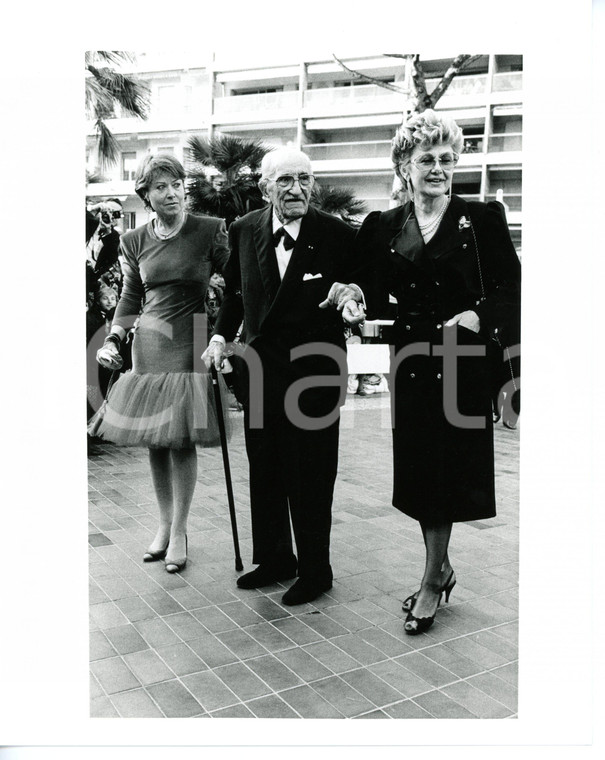 1987 CANNES Festival del Cinema - Charles VANEL con la moglie Arlette BAILLY (1)