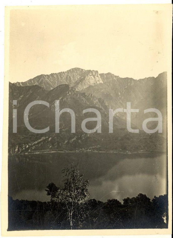 1926 LAGO DI COMO La Grigna vista da MAGREGLIO *Foto VINTAGE 9x12 cm
