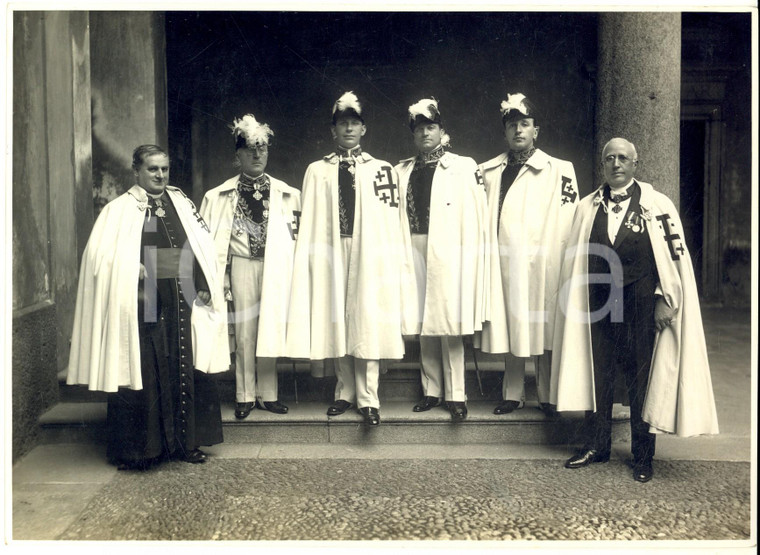 1928 ITALIA Cavalieri Ordine SANTO SEPOLCRO in pellegrinaggio - Foto 22x16