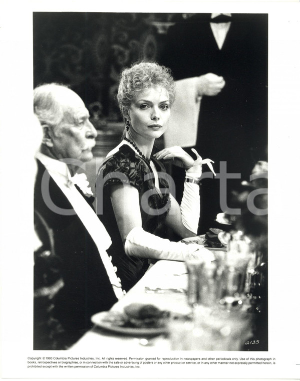 1993 CINEMA "The Age of Innocence" Michelle PFEIFFER a tavola *Foto 20x25 cm