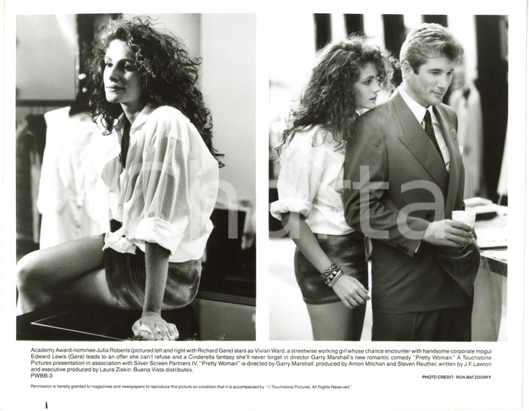 1990 CINEMA "Pretty Woman" Julia ROBERTS Richard GERE *Foto 25x20 cm