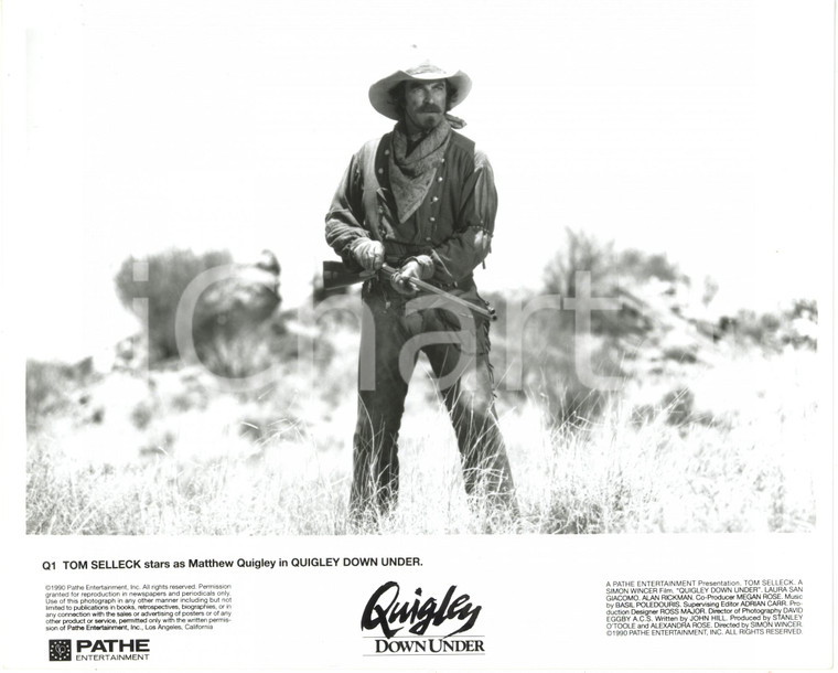 1990 CINEMA "Quigley Down Under" Tom SELLECK nel ruolo di Matthew QUIGLEY *Foto