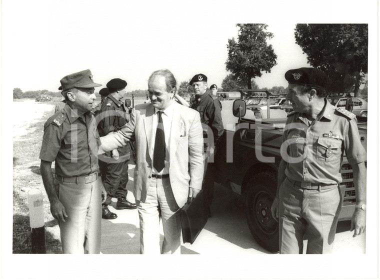 1985 ca ESERCITO ITALIA Riccardo BISOGNIERO Silvano SIGNORI Gen. Luigi POLI Foto