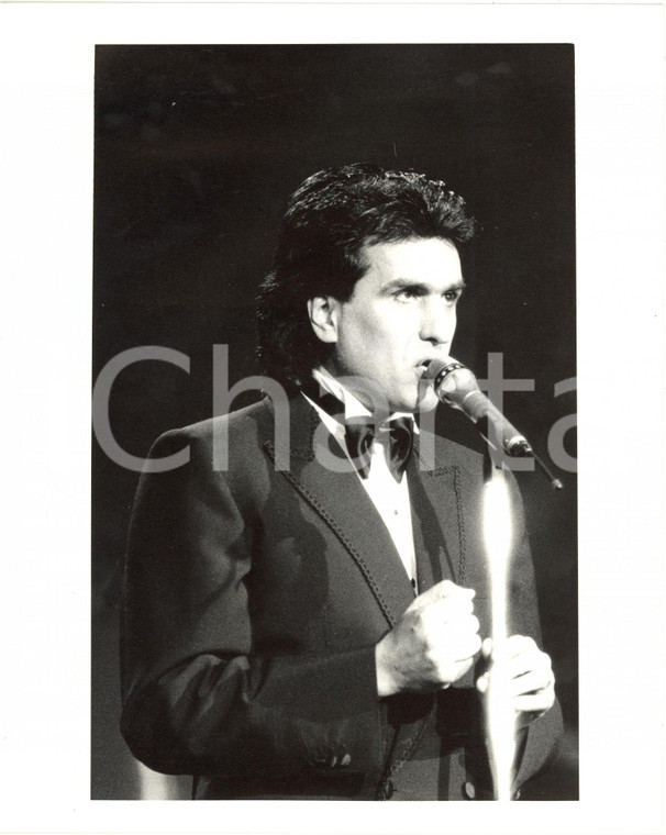 1989 FESTIVAL DI SANREMO - Toto CUTUGNO durante l'esibizione *Foto 20x25